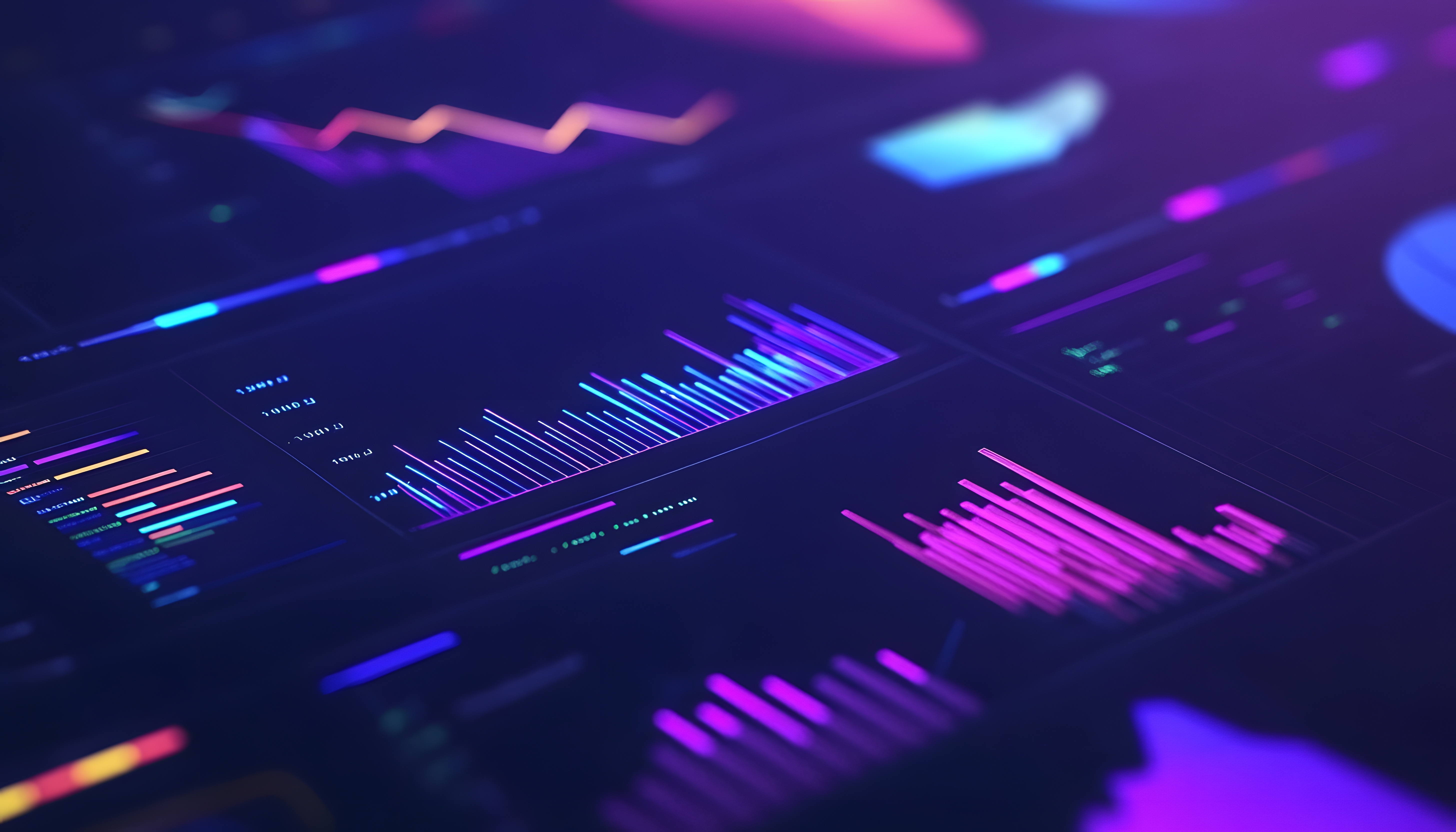 Close up image of graphs