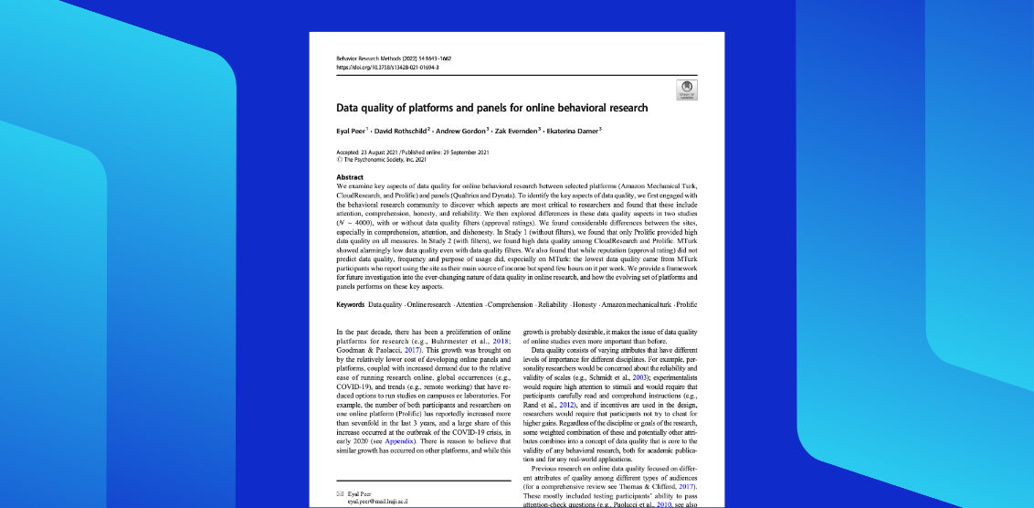 Peer et al 2022 research
