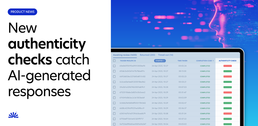 New authenticity checks detect AI misuse in research | Prolific